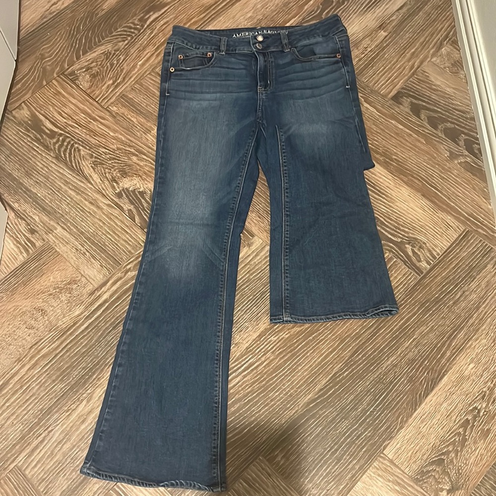American eagle outfitters double button fly artist jeans
